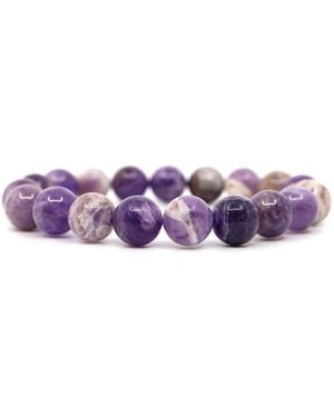 Shar Oke Neutrals Dog Tooth Amethyst Bracelet - Purple