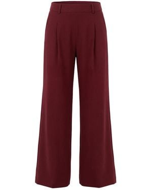 AGGI by HALEWSKI Stella Burgundy Pants - Red