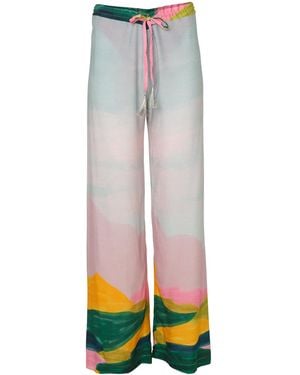 Tiger and the Monkey The Kristin Ecovero Viscose Wide Leg Drawstring Pant - Gray