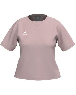 Aora Athletics Zenja Eco-Friendly Loose Shirt For – Flowy Lightweight Cotton-Blend Top - Purple