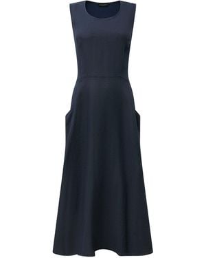 James Lakeland Linen Midi Dress - Blue