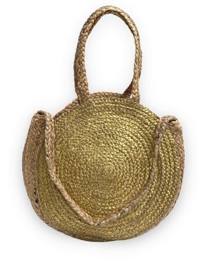 VIDA VIDA Jute Beach Bag - Metallic