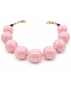 Michael Nash Jewelry Lucy Gumball Necklace - Pink