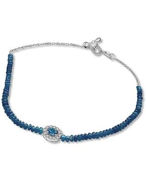 Genevieve Collection 18K Sapphire Bead Bracelet - Blue