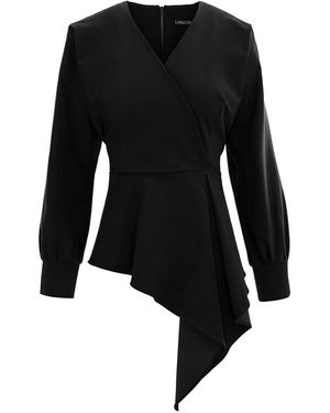 Larisa Dragna Drape Fold Top - Green
