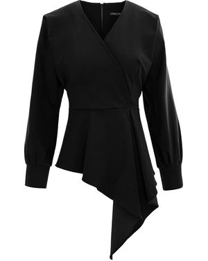 Larisa Dragna Drape Fold Top - Green