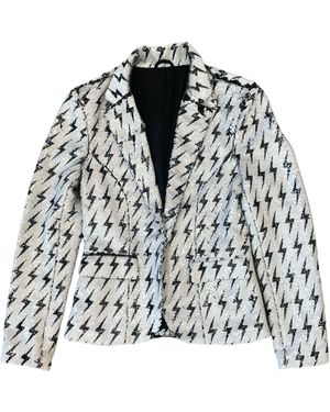 Any Old Iron Reversible Sequin Ziggy Blazer Jacket - Black