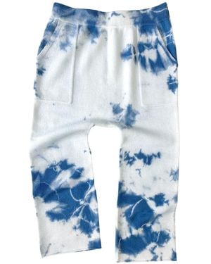 Zenzee Cashmere Jogger Trousers - Blue