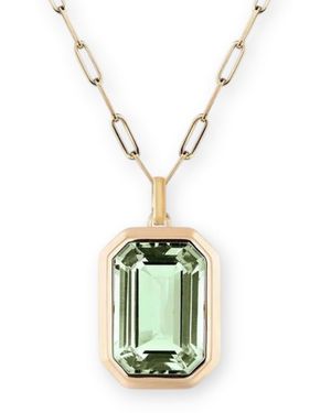 Kybele Studio Emerald Radiance Necklace - Metallic