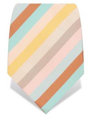 Gresham Blake Candy Stripe Tie - Orange