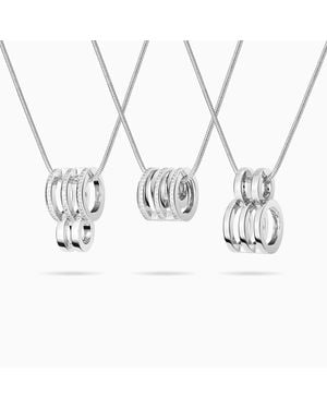 Meulien Kinetic Multi Hoop Necklace - Metallic