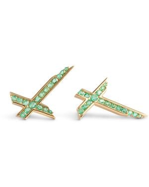 Kasun Lucky Star Earrings - Green