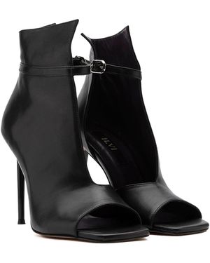 Ilvi Kerly Leather Heeled Boot - Black