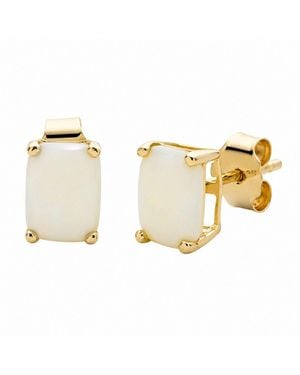 Belinda Jewelz Opal Stud Earrings - Metallic
