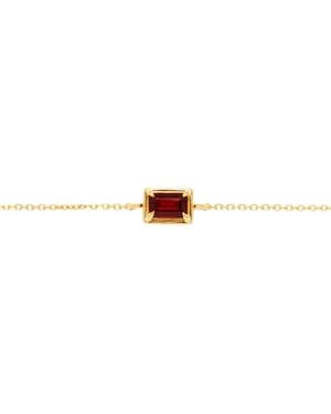 Belinda Jewelz Garnet Birthstone Bolo Bracelet - Red