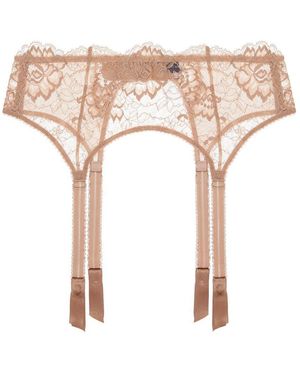 Journelle Neutrals Isabel Suspender Belt Amande - Pink