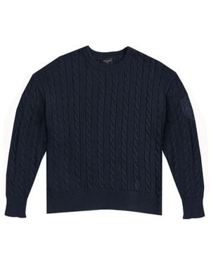 Rave on Trend Knit Cable - Blue