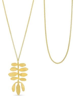Joidart Long Golden Necklace With Pendant Silvela - Metallic