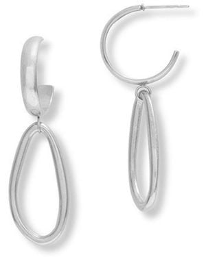 A Weathered Penny Meri Hoops - White