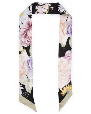 Ilvi Maren Silk Twill Foulard - Black