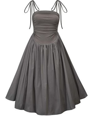 Amy Lynn Alexa Dark Puffball Dress - Gray