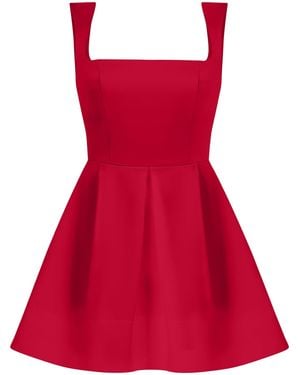 Tia Dorraine Sweet Love Flared Satin Mini Dress