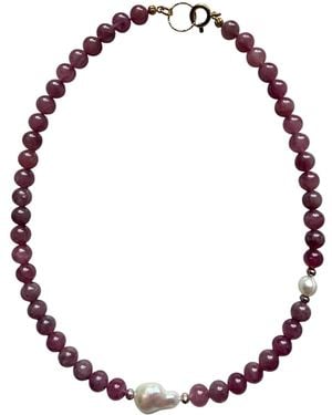 Larsuu Blush Quartz Necklace - Multicolour