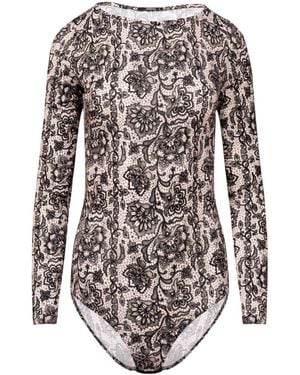 Oh!Zuza Neutrals Viscose Longsleeve Bodysuit - Black