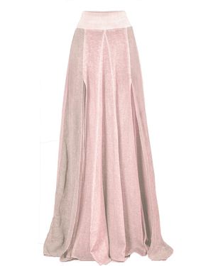 Zhenabia Zhe Skirt Boho High Slit Maxi Skirt - Pink