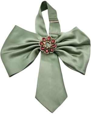NANDANIE Sage Jenny Bow-Brooch Edition - Green