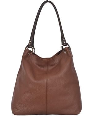 Owen Barry Leather Shoulder Bag Cocoa Dudley By - Brown