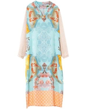 Soul Kathrine Koi Maxi Dress Long - Blue