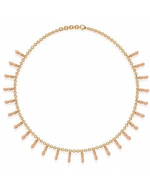 Linda Fiore Amalei Vermeil Necklace With Light Enamel - Metallic