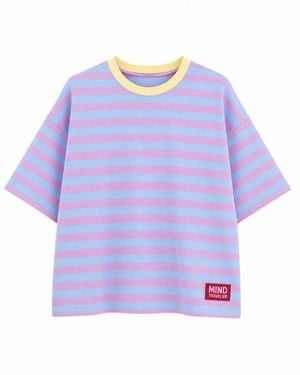 Mind Traveler Nunu Lilac And Sky T-Shirt - Purple