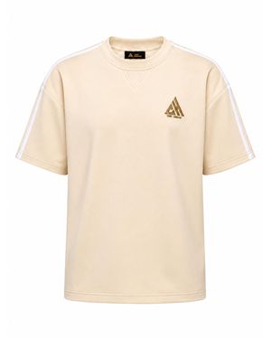 Chic Urban Neutrals Core Stripe Performance T-Shirt - Natural