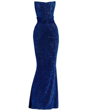 Angelika Jozefczyk Moon Shimmering Evening Gown - Blue
