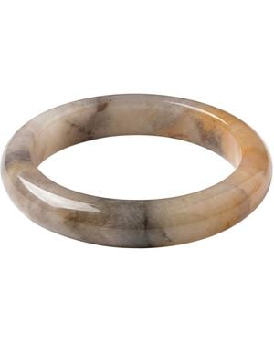 seree Playground Marble Jade Stone Bangle - Brown
