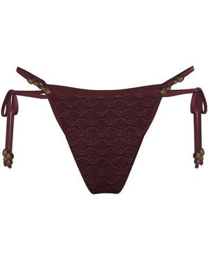 Blackbough Swim Vera Double Strap Cheeky Bottoms Henna - Purple