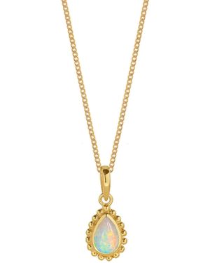 Charlotte's Web Jewellery October Birthstone Necklace - Metallic