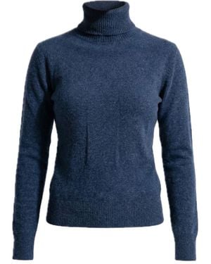 Reet Aus Seamless Turtleneck Jumper - Blue