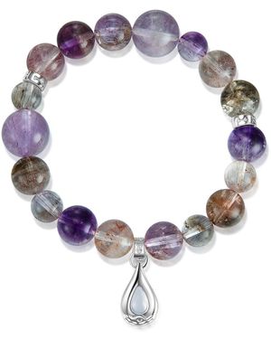 Aurozia Five Elements Super Seven Crystal Beadeds Bracelet Water - Multicolor