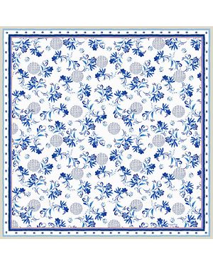 Maraethra Elements Silk Square Scarf - Blue