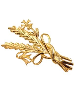1610Istanbul Golden Harvest Mediterranean Brooch - Metallic