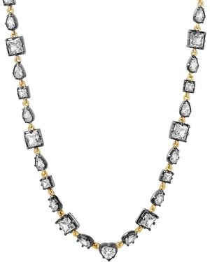 SHYMI Multi Shape Rhodium Necklace - Metallic