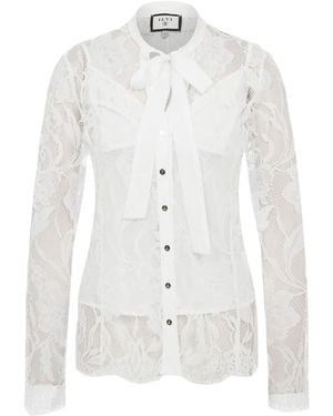 Ilvi Narciso Ecru Lace Shirt - White