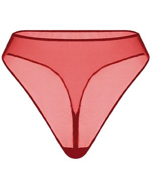 Zhilyova Ocean High-Waisted Thong - Pink