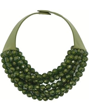 Fairchild Baldwin Bella Metallic Earth Necklace - Green