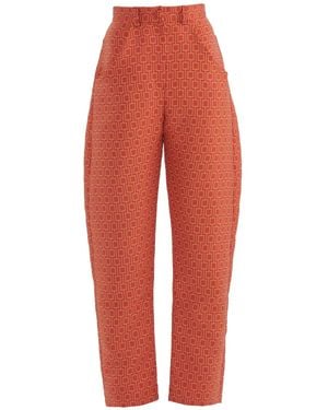 Psychedelic Overdose. Mushroom Trousers - Red