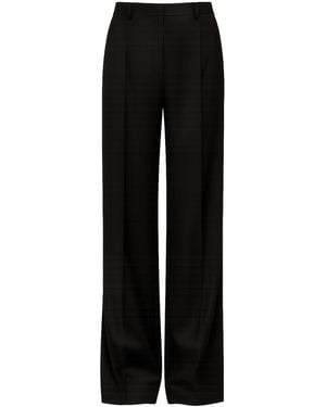 Nissa Mid Waist Tapered Tailored Pants - Black
