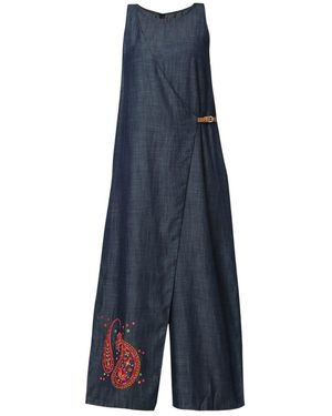 Style Junkiie Denim Incut Jumpsuit - Blue